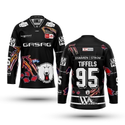 Eisbären Berlin - Fan Trikot Kids - Retro Edition - schwarz - 4-ELLIS - Gr: XS (130)