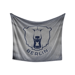 Eisbären Berlin - Kuscheldecke - Logo - 150x170cm - Grau/Blau