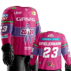 Eisbären Berlin - Trikot 2024-25 - PINK - 22-EDER - Gr: S