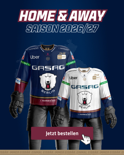 Eisbären Berlin - Heim- und Auswärtstrikots Saison 2026/27